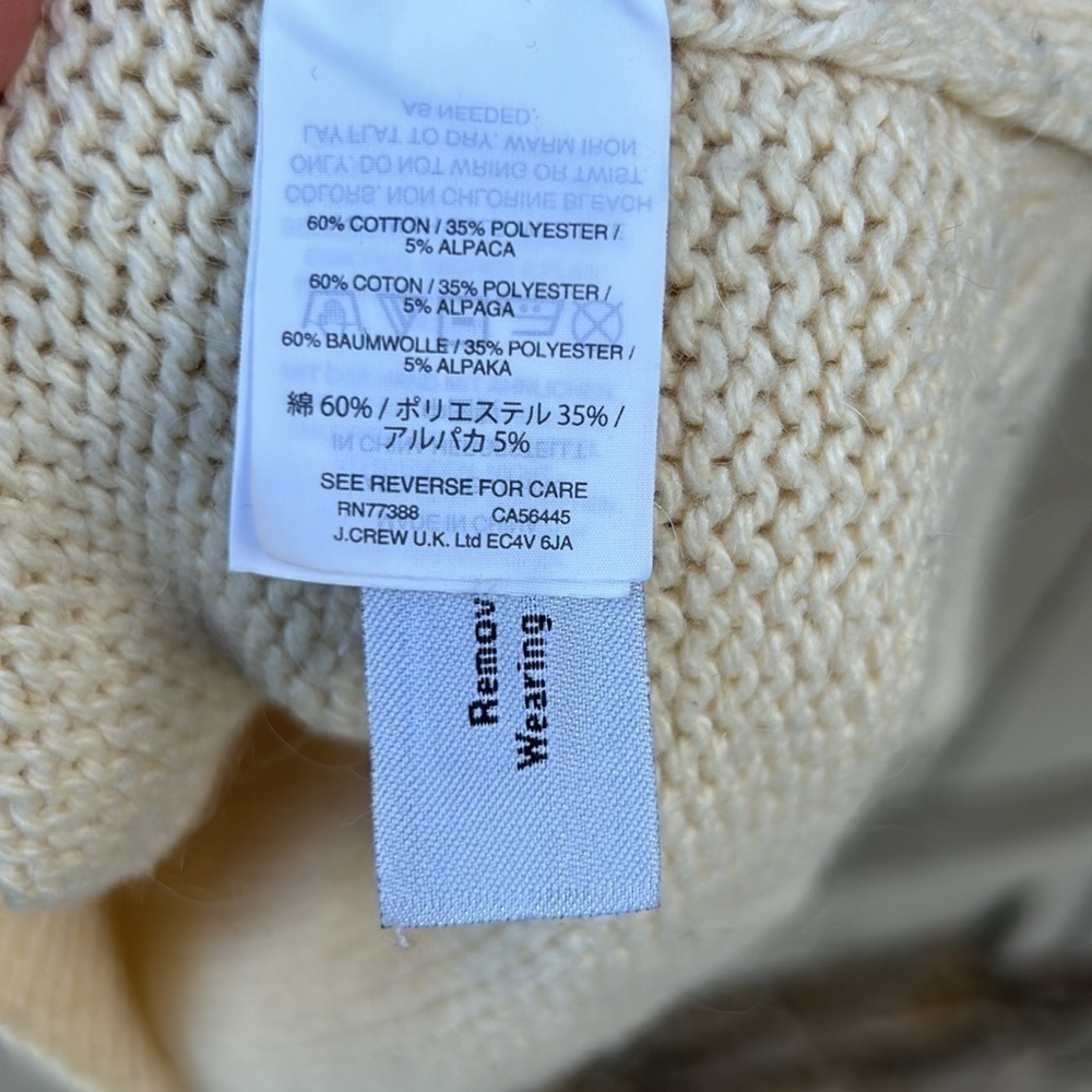 Madewell Fair Isle Pullover Sweater Vintage Inspired Alpaca Blend Sz Small - Picture 4 of 6